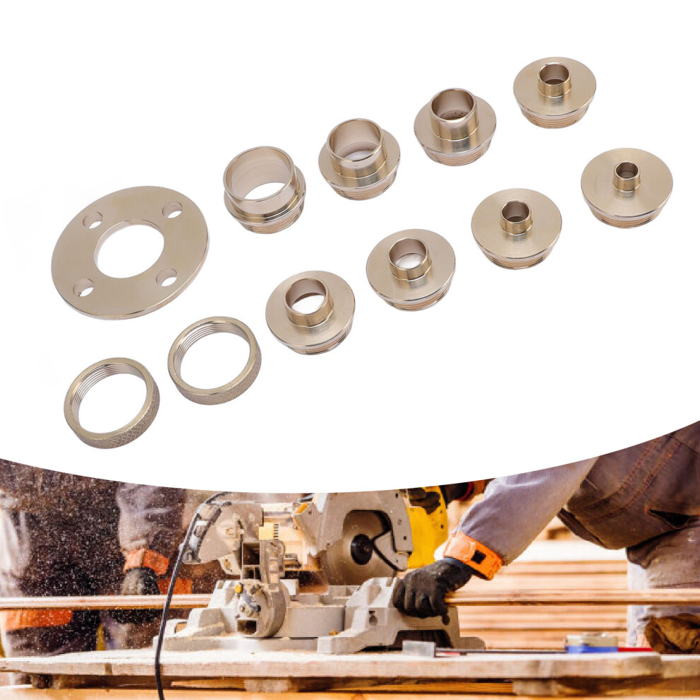 11Pcs Brass Router Template Guide Set For Woodworking, Includes Carrying Case 9301335171221