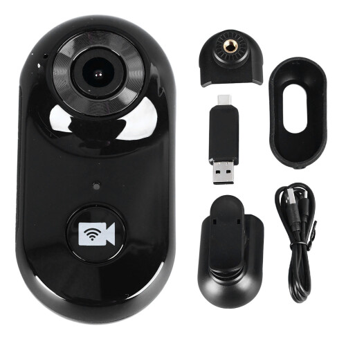 Microcaméra mini 200mAh 4032x3024 Noir AVI 1