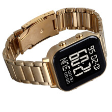 Orologio LED 2259,170mAh,37/10.5/20/230mm dorato-nero