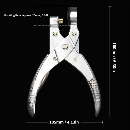 Foratrice per sacchetti di plastica 6 mm 0,2 mm zinco metallizzato 1