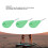 10 pièces FUTURE Pro Fin Key, petits trous, Hex, vert 3