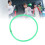 10 Pcs Green Plastic Agility Speed Rings, 13.78in Jumping Hoops 14