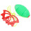 2 Pcs Green Pull Ball Toy for Parent-Child Interaction, Plastic Cooperative Toy 1