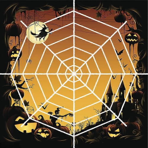 Decorazione Per Halloween, 700 Cm, Ragnatela Gigante, 150 Cm, Ragnatela Bianca, 20 Mini Ragni, Halloween, Giardino, Decorazione Per Esterni, Ragno