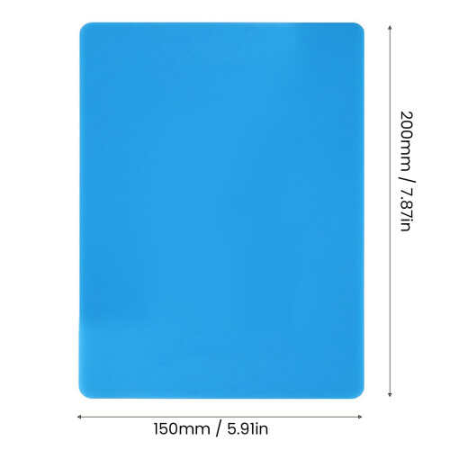 Silikonmatte M 200x150mm blau hitzebeständig 1