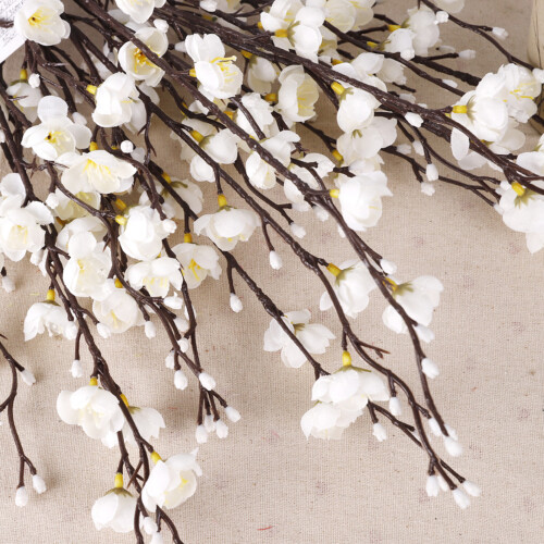 Kunstzweig Pflaumenblüte, 55 cm, weiß, 72 g 2
