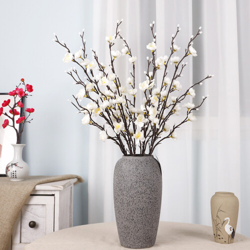 Kunstzweig Pflaumenblüte, 55 cm, weiß, 72 g