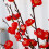 Branche miniature de fleur de prunier, rouge, 55 cm, 72 g de soie 4
