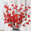 Branche miniature de fleur de prunier, rouge, 55 cm, 72 g de soie 8