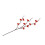 Branche miniature de fleur de prunier, rouge, 55 cm, 72 g de soie 5