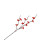Branche miniature de fleur de prunier, rouge, 55 cm, 72 g de soie 10