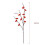 Branche miniature de fleur de prunier, rouge, 55 cm, 72 g de soie 2