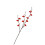 Branche miniature de fleur de prunier, rouge, 55 cm, 72 g de soie 12