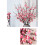 Rama mini de flor de ciruelo artificial de seda rosa 55 cm 5