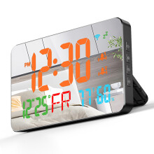 Tuya WiFi Desk Clock: LED Display Remote Control Auto-Brightness