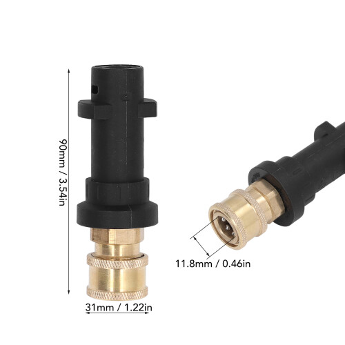 K2-K7 Adattatore Quick Connect da 1/4 di pollice - 2000 PSI ottone 1