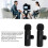 Microphone lavalier à connecteur 3,5 mm, 150 mAh, noir 3