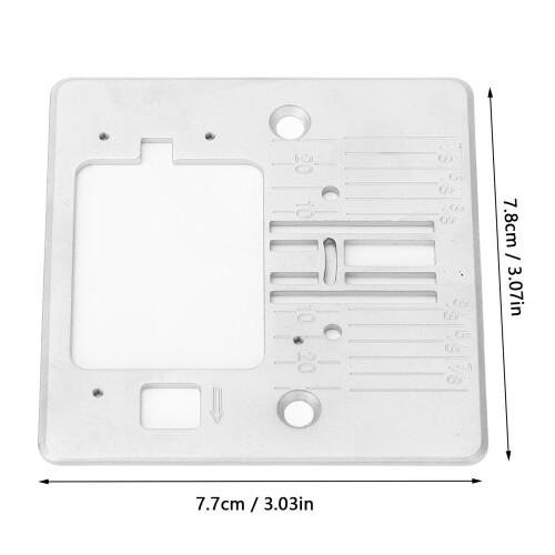 Placa de aguja para Singer 4411/6360, 7,8x7,7cm,acero 1
