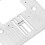 Placa de aguja para Singer 4411/6360, 7,8x7,7cm,acero 7