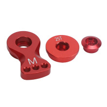 Braccio Servo Saver da 25T 29.5mm lega di alluminio rossa
