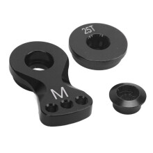 Brazo de aluminio para Servo Saver 25T 29.5mm 16mm Negro