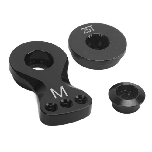 Braccio salva-servo da 25T, 29,5 mm, nero, per RC 1/10
