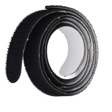 Nylon-Tennisschläger-Kopfrahmen-Schutzband, 21 mm x 378 mm, schwarz