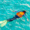 Cache-sangles de plongée Slap - 18,5 x 10 x 0,5 cm, rouge 1