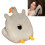 Nap Desk Sleeping Pillow 25x30cm Plush Grey Multi-Purpose Face Cushion 9