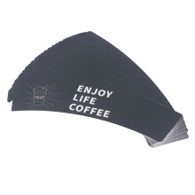50 pcs Adjustable Paper Coffee Cup Sleeves for Hot Beverages