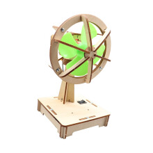 Holzventilator Modell DIY Elektrischer oszillierender Ventilator Bausatz für Kinder Wissenschaftsklassen