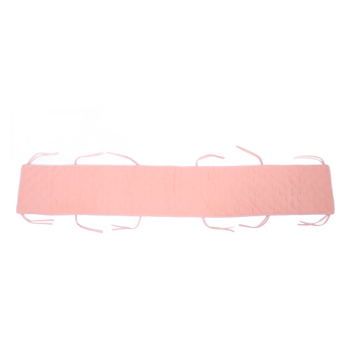 Bumper de berceau 190 cm/74,8 po rose clair pour bébé 2