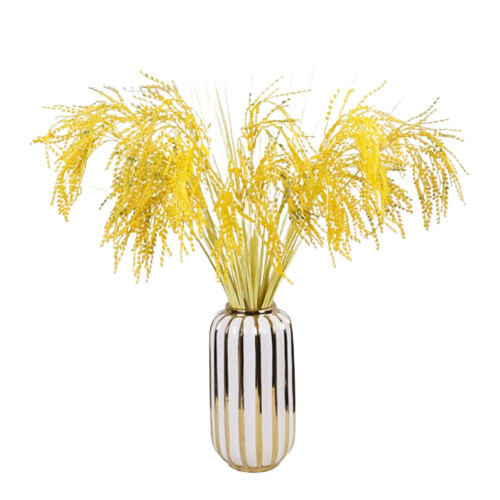 Tallo de trigo artificial Rama corta 0.3-0.4cm dorado 1