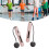 pinkes kabelloses Springseil mit Zähler-Display 2x AAA-Batterien 1