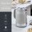 Swan Swan Retro Revive Grey Jug Kettle & 4 Slice Toaster Retro Kitchen Set 2