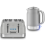 Swan Swan Retro Revive Grey Jug Kettle & 4 Slice Toaster Retro Kitchen Set 1