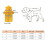 Impermeable para perros M, PVC/poliéster, Transparente Duck 2