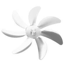 Stofenventilator aus Aluminiumlegierung, 7 Flügel, einfache Installation, universeller Kaminventilator Ersatz, silbener Ventilatorblatt für
