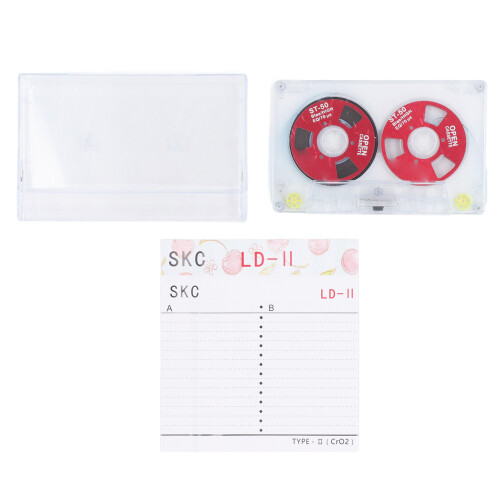 Cassette vierge rouge 10  6,5  0,9 cm, 46 min 1