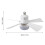 Deckenventilator-Licht E26 85-265V Weiß 170x400mm 2