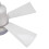 Deckenventilator-Licht E26 85-265V Weiß 170x400mm 12