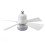 Deckenventilator-Licht E26 85-265V Weiß 170x400mm 1