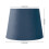 Paralume conico in velluto blu 16.5/21.5cm 250g E27/E14 2