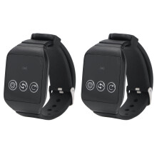 2 receptores de reloj + 1 buscapersonas con botón 433.92MHz 300mAh