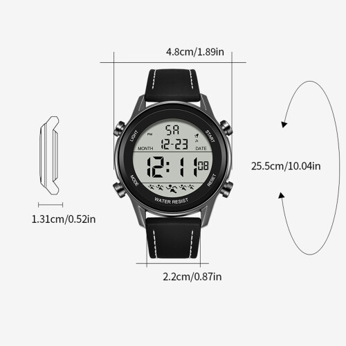 S0018 150mAh Orologio Digitale Nero 4.8cm/1.32cm, 50m 1