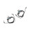 2 Stück PU-Lederarmband 17 cm  0,6 cm Unisex 9