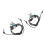2 Stück PU-Lederarmband 17 cm  0,6 cm Unisex 12