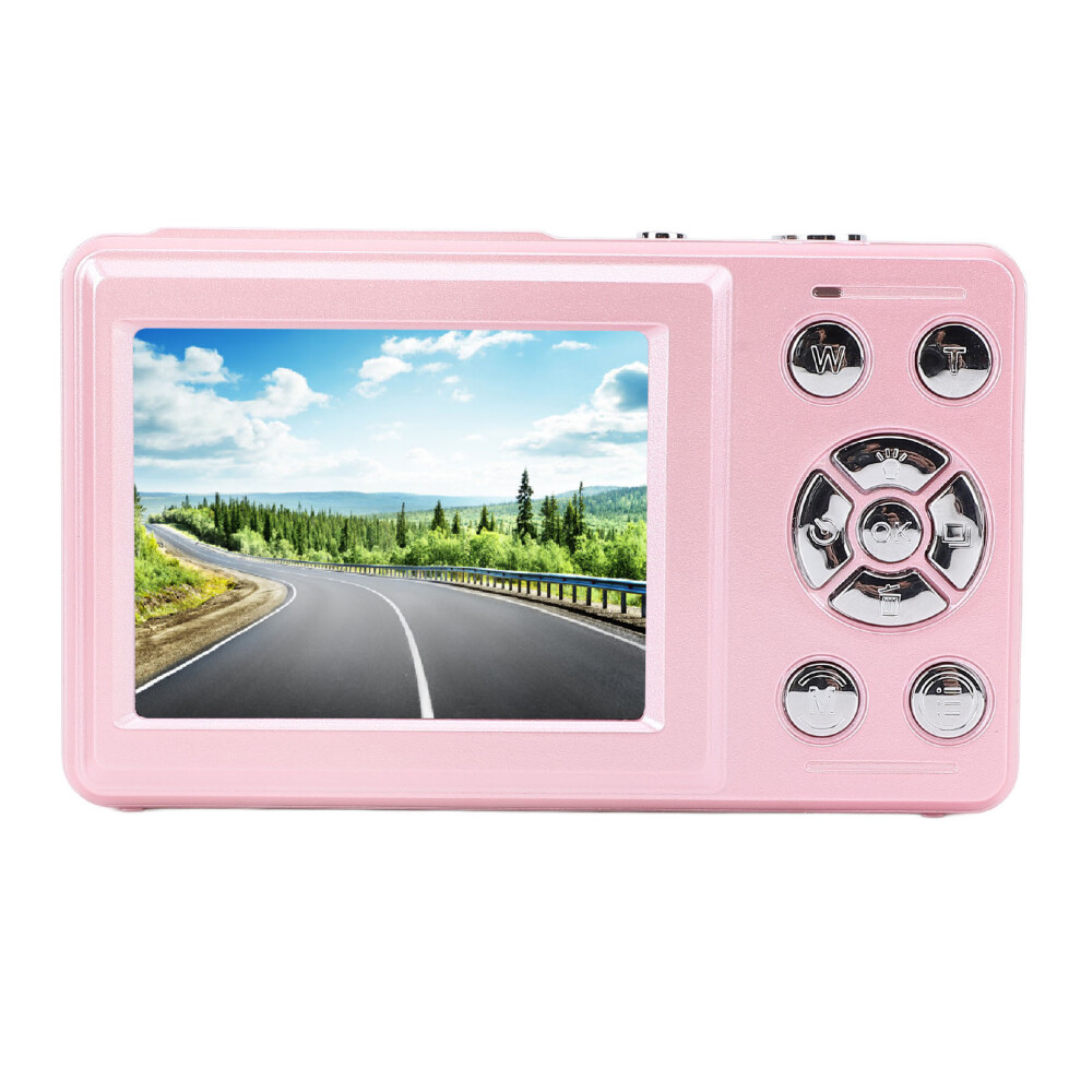 4K 64Mp Digital Camera 18X Zoom 2.8In For Travel Pink 7611335197414