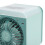 Ventilatore nebulizzante portatile 200ml 5000mAh verde lago USB 12