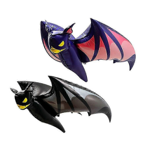 Palloncini Di Halloween, Palloncino In Film Di Alluminio Halloween Pipistrello, Scheletro Set Di Decorazioni Con Palloncini A Tema Halloween (34 Pezzi - Foto 7